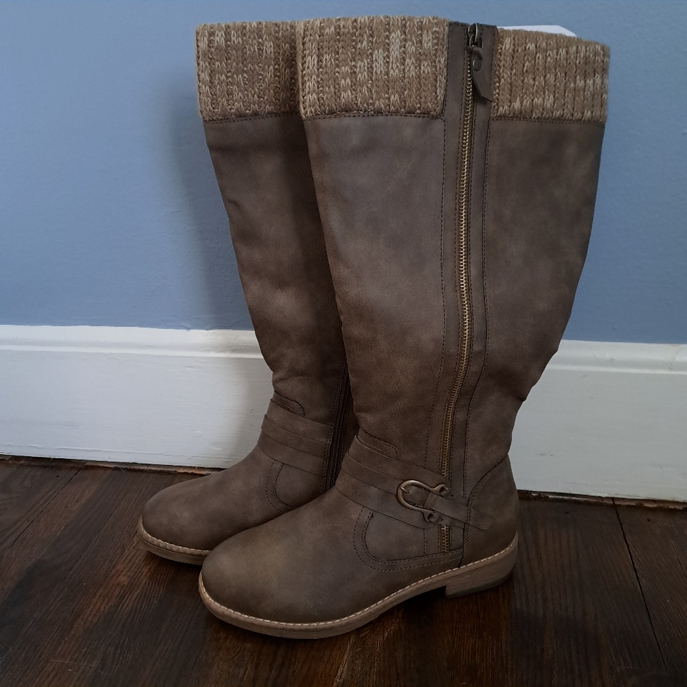 Torrid Sweater Trimmed Tall Boots NWT Size 9W